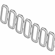 Mopar 5XB16TZZAA Trim Ring, Black, Front