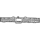 Mopar 7CW11GXHAB Center Grille, Black, Front