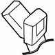 Mopar ZV881L5AA Buckle End, Beige, Rear Center Inner