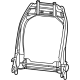 Mopar 68610680AA Seat Back Frame, Front
