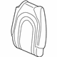 Mopar 6ED05PQQAD Seat Back Cover, Rear Center Driver Side
