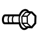 Mopar 68365435AA Lower Hinge Screw, Upper Outer