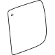 Mopar 68401393AA Mirror Glass, Black, Front Driver Side