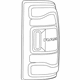 Mopar 68361716AD Tail Lamp Assembly, Black, Rear Passenger Side