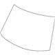Mopar 68348664AA Windshield, Front