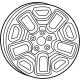 Mopar 6BG71GSAAB Wheel, Alloy