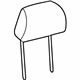Mopar 5ZC14DX9AA Headrest, Black, Front