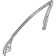 Mopar 6PU94TX7AB Upper Molding, Front Passenger Side