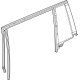Mopar 68375958AD Glass Run, Rear Passenger Side