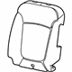 Mopar 68272253AA Seat Back Pad, Front Driver Side