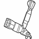 Mopar 5LA631D2AA Buckle End, Gray, Rear Driver Side