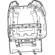 Mopar 6VF001D4AD Seat Back Panel, Gray, Front