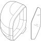 Mopar 5VY90LXHAA Mirror, Front Passenger Side
