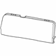 Mopar 68299898AE Seat Back Pad, Rear