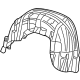Mopar 68369750AC Wheelhouse Liner, Rear Inner Passenger Side