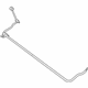 Mopar 68341432AB Stabilizer Bar, Rear