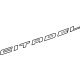 Mopar 68298746AA Nameplate, Rear