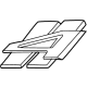 Mopar 68366244AB Nameplate, Red, Rear