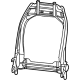 Mopar 68610682AA Seat Back Frame, Front