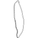 Mopar 68406306AB Body Weatherstrip, Front Inner Passenger Side
