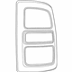 Mopar 68361714AD Tail Lamp Assembly, Black, Rear Passenger Side