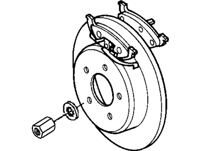 1999 Dodge Grand Caravan Brake Pad - V2014036AB