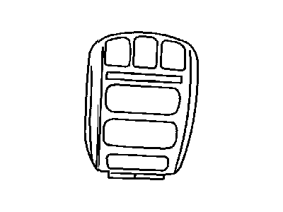 Dodge 5136076AA BEZEL Instrument Panel Center