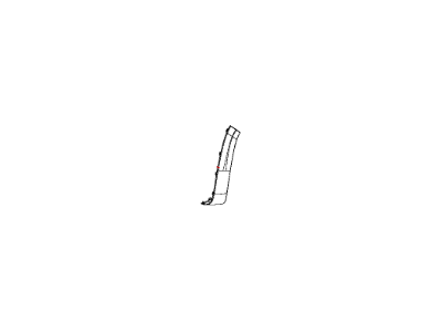 Mopar 68102562AA Applique B Pillar
