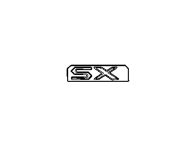Dodge QN29SZ1 NAMEPLATE Sx Quarter Panel