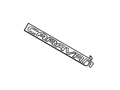 Dodge HS31SA1 NAMEPLATE Caravan
