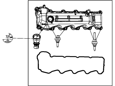 Jeep 53022139AA COVER Cylinder Head Left