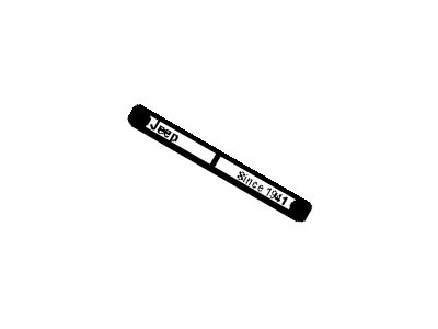 Jeep 1QE38JAHAB APPLIQUE Instrument Panel Grab Handle With Badge Cut Out