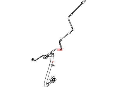 Ram 68211363AA TUBE AND HOSE ASSEMBLY Brake Left Rear