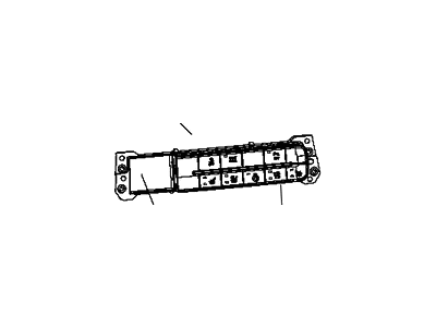 Ram 68137080AC SWITCH Instrument Panel