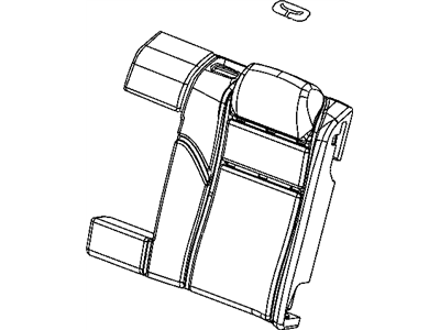 Dodge 1DC071DVAA COVER Rear Seat Back 60 % Side