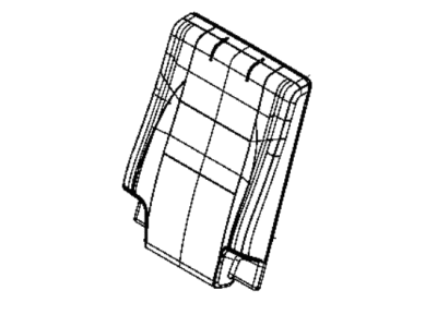 Dodge 6VK28JRRAA COVER Rear Seat Back 3rd Row