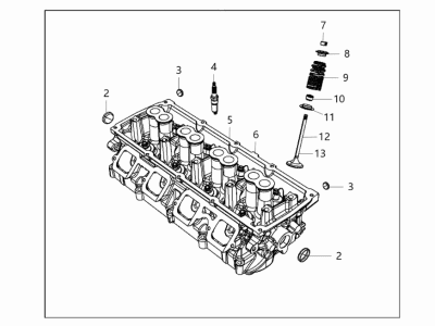 Ram 2500 Cylinder Head - 68280504AC