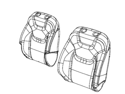 Jeep 6SS77DX9AB COVER Front Seat Back