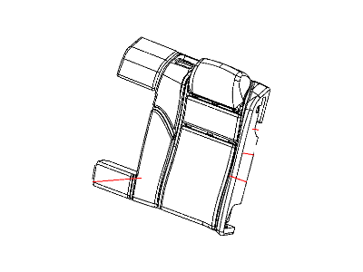 Chrysler 1UM79XDVAA COVER Rear Seat Back 60 % Side