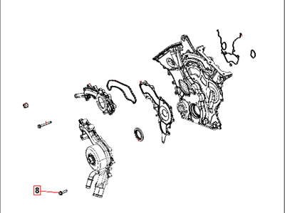Dodge 5184495AG COVER Chain Case