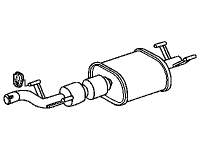 Dodge 5119762AA MUFFLER Exhaust