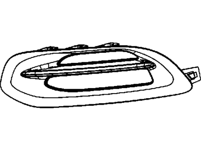 Mopar 68242100AA Lamp Cover, Front Passenger Side