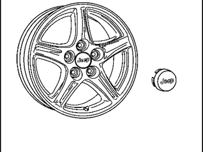 Mopar 82210606 Wheel Kit Cast Aluminum