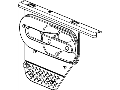 Jeep 5KE34XDVAD PANEL Rear Door Trim Half Door