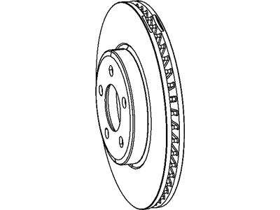 Mopar 4779197AE Rotor Brake Front