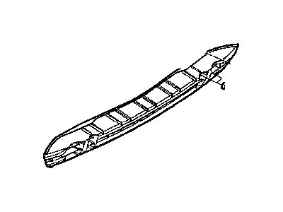 Dodge 5114358AA REINFORCEMENT Rear Bumper