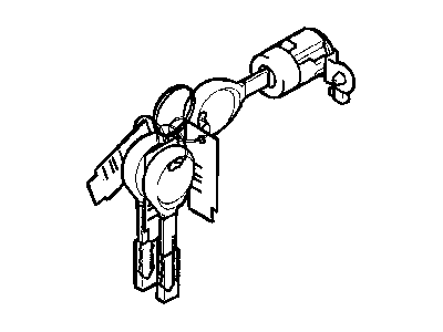 Chrysler Door Lock Cylinder - MR566176