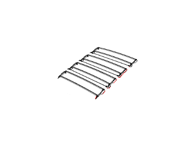 Mopar 68032423AA Lift Arm And Bow Assembly Folding Top, 2 Compression Springs