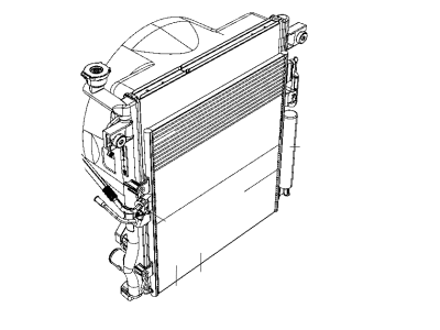 Jeep Liberty A/C Condenser - 68033230AB