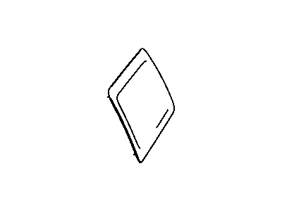 Mopar 68003724AA Glass Quarter Window